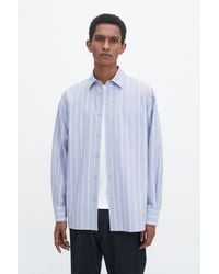 Filippa K - Striped Cotton Poplin Shirt - Lyst