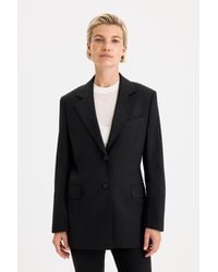 Filippa K - Slit Cool Wool Blazer - Lyst
