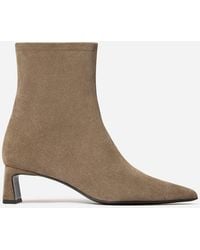 Filippa K - Suede Kitten Heel Booties - Lyst