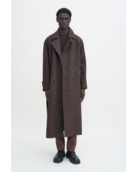 Filippa K - Double Breasted Wool Trench Coat - Lyst