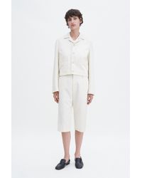 Filippa K - Straight Cotton Linen Shorts - Lyst
