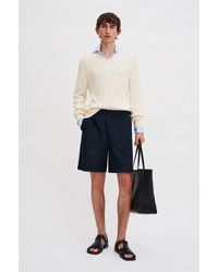 Filippa K - Theo Linen Shorts - Lyst