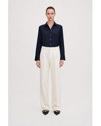 Filippa K - Pleated Pinstripe Trousers - Lyst