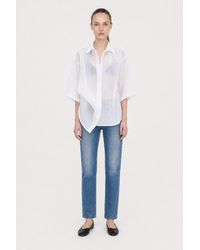 Filippa K - Short Sleeve Crinkle Shirt - Lyst