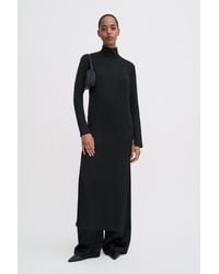 Filippa K - Turtleneck Satin Dress - Lyst