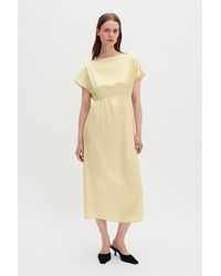 Filippa K - Gathered Kimono Boatneck Dress - Lyst