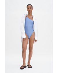 Filippa K - Asymmetric Shimmer Swimsuit - Lyst
