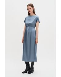 Filippa K - Gathered Kimono Boatneck Dress - Lyst