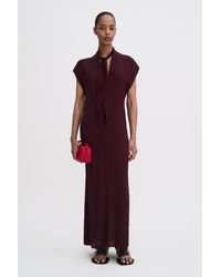 Filippa K - Long Tie-Neck Dress - Lyst