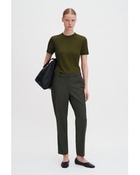 Filippa K - Emma Cropped Cool Wool Trouser - Lyst
