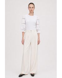 Filippa K - Puff Sleeve Rib Top - Lyst