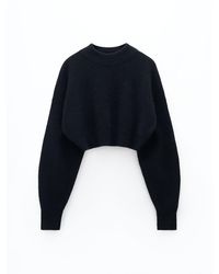 Filippa K - Cropped Yak Sweater - Lyst