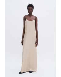 Filippa K - Draped Twill Strap Dress - Lyst