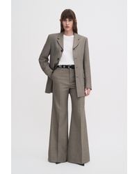 Filippa K - Wool Blend Flare Trousers - Lyst