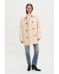 Filippa K - Double Breasted Boiled Wool Ja - Lyst
