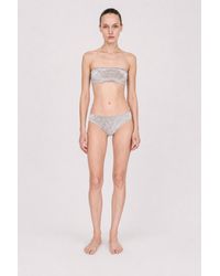 Filippa K - Velvet Bandeau Swim Top - Lyst