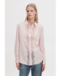 Filippa K - Vertical Lace Detail Shirt - Lyst