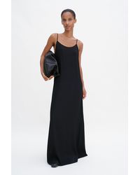 Filippa K - Draped Twill Strap Dress - Lyst
