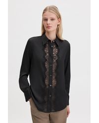 Filippa K - Vertical Lace Detail Shirt - Lyst