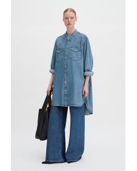 Filippa K Western Shirt Dress in Blue | Lyst UK