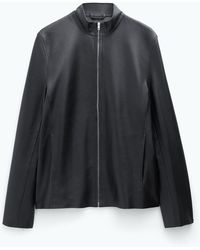 Filippa K - Leather Zip Jacket - Lyst