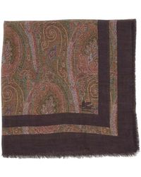 Etro - Scialle Con Motivo Paisley Floreale - Lyst