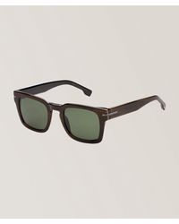 BOSS - Striped Rectangular Sunglasses - Lyst