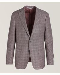Samuelsohn - Cosmo Houndstooth Linen, Wool & Silk Sport Jacket - Lyst