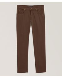 BRIGLIA - Steve Stretch-Cotton Five Pocket Pants - Lyst