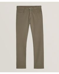 Canali - Stretch-Cotton Five Pocket Twill Pants - Lyst