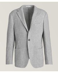 Eleventy - Herringbone Wool-Cashmere Sport Jacket - Lyst