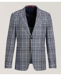 Isaia - Capri Check Wool Sport Jacket - Lyst