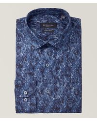Bugatchi - Axel Airbrush Comfort Stretch-cotton Sport Shirt - Lyst