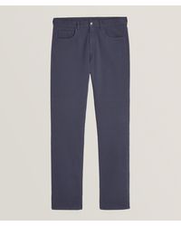 Canali - Stretch-Cotton Five Pocket Twill Pants - Lyst