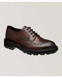 Neil Barrett - Burnished Leather Commando Derbies - Lyst