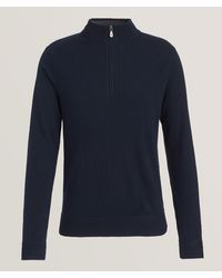 RAFFI - Cashmere Quarter-Zip Sweater - Lyst