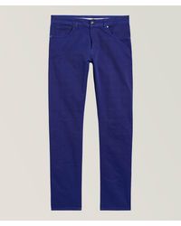 Isaia - Slim Straight Five-Pocket Jeans - Lyst
