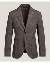L.B.M. 1911 - Micro-Check Cotton-Blend Sport Jacket - Lyst