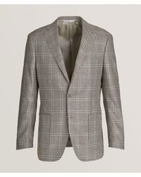 Samuelsohn - Cosmo Houndstooth Linen, Wool & Silk Sport Jacket - Lyst