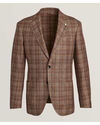 Luigi Bianchi - Plaid Virgin Wool-blend Sport Jacket - Lyst