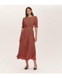 Finery London - Mela Crepe Midi Tea Dress - Lyst