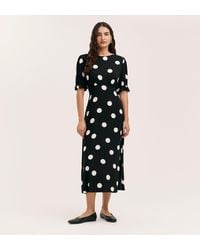 Finery London - Mela Polka Dot Spun Midi Tea Dress - Lyst