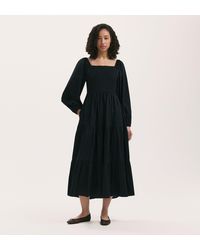 Finery London - Lauretta Cotton Midi Tiered Dress - Lyst