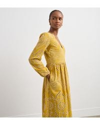 Finery London - Aurelia Broderie Anglaise Midi Dress - Lyst