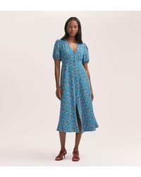 Finery London - Robyn Crepe Midi Tea Dress - Lyst