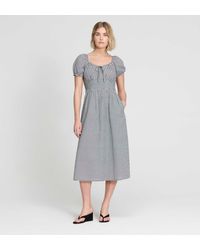 Finery London - Kaitlyn Cotton Gingham Check Midi Dress - Lyst