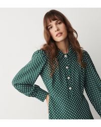 Finery London - Rosa Polka Dot Crepe Midi Dress - Lyst