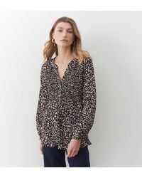 Finery London - Martha Leopard Specks Blouse - Lyst