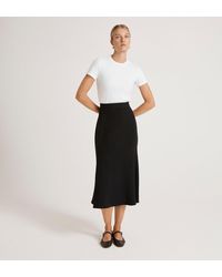 Finery London - Gracie Rich Crepe Midi Skirt - Lyst