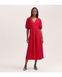 Finery London - Chloe Gingham Seersucker Midi Dress - Lyst